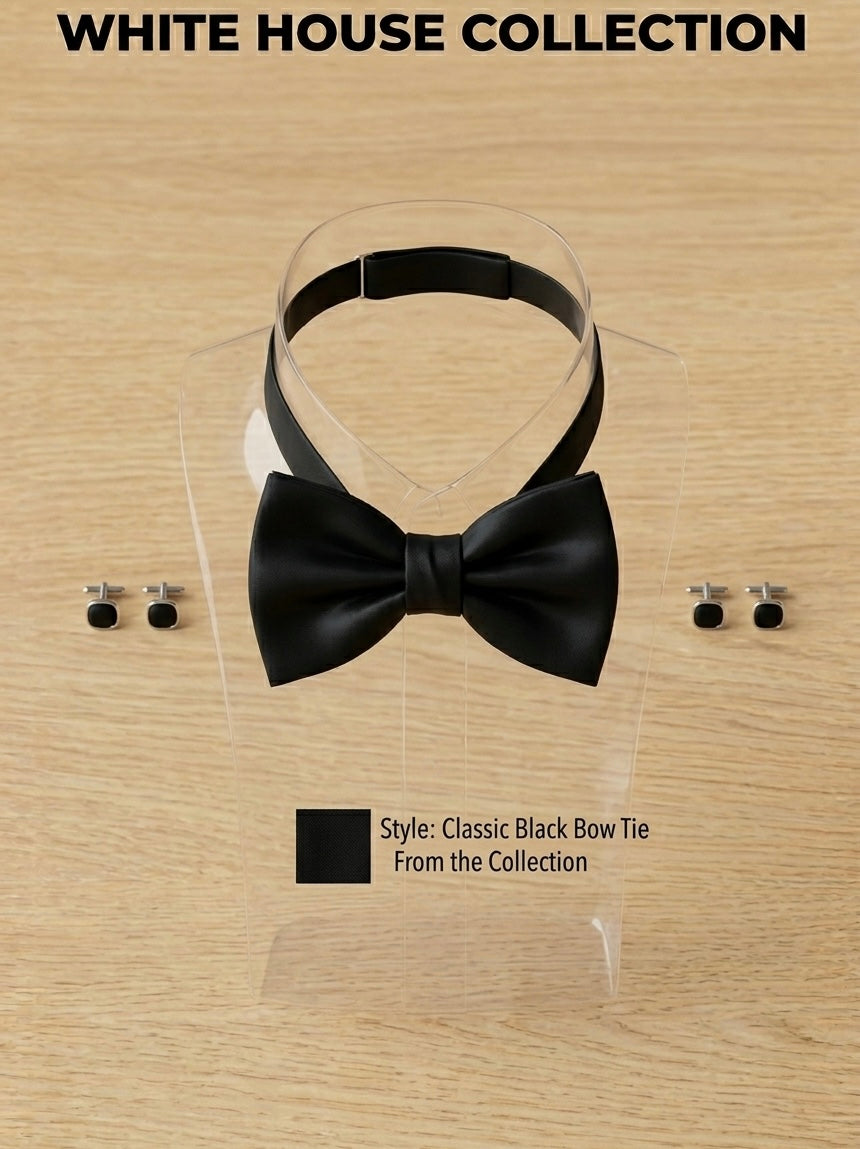 Premium Classic Black Bow