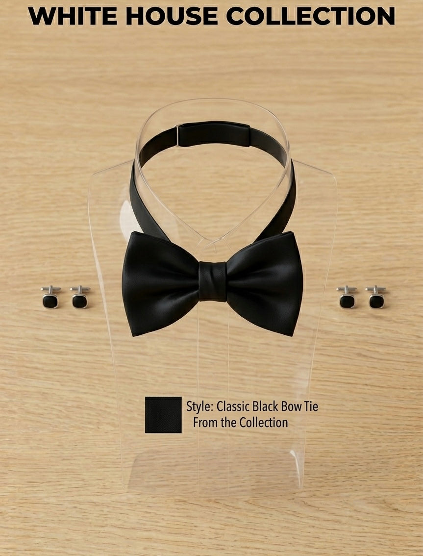 Premium Classic Black Bow