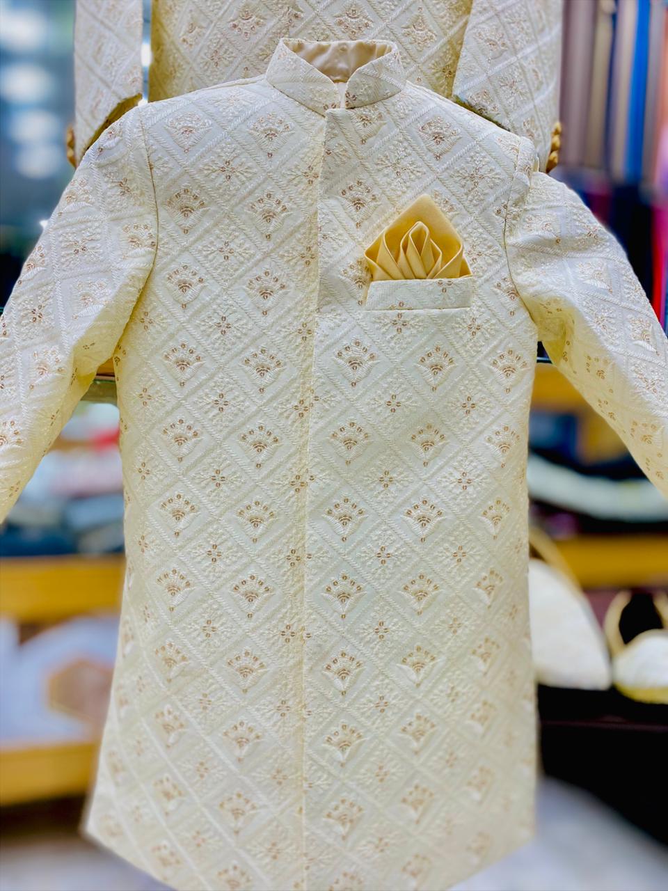 Royal Embroidered kids Sherwani Coat